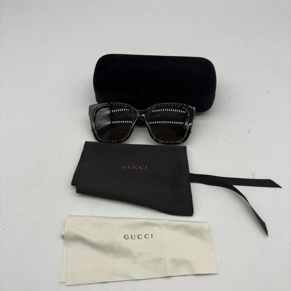 Gucci Square Sunglasses with Dark Gray Lenses